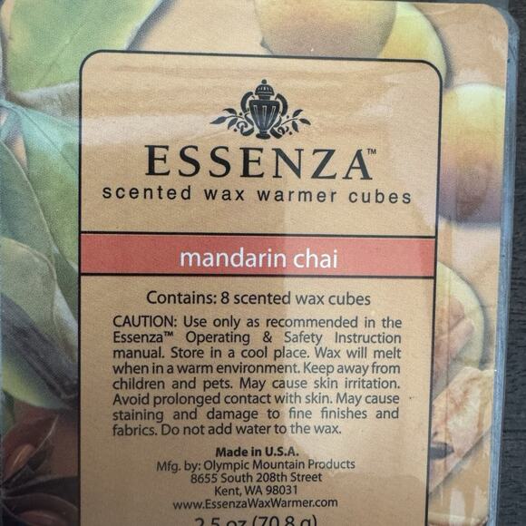 NEW 2 Essenza Scented Wax Warmer Cubes RARE Mandarin Chai Vanilla Spice Made USA - Picture 9 of 9